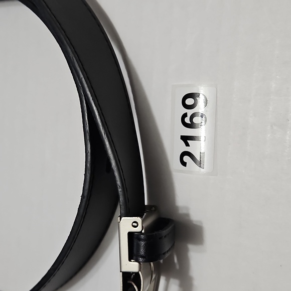 Cobe Classic Black Wide Leather Belt Size S/P - Picture 10 of 10